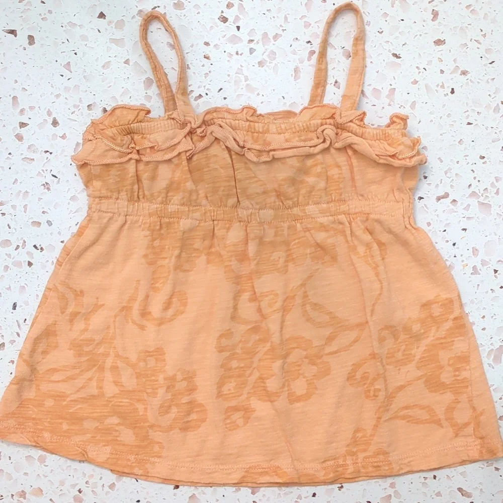 Old Navy | Peach Orange Camisole Tank Top 100% Cotton Tropical | XS